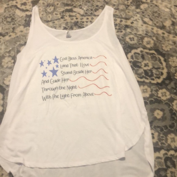 Patriotic oversized light weight tank top - Picture 2 of 3